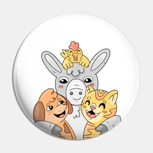 Animal Friendship Pin