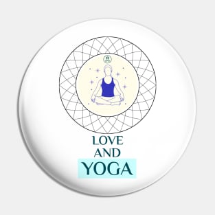 Love And Yoga Pin