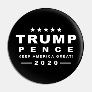 Donald Trump President 2020 Pence, Keep America Great Pin