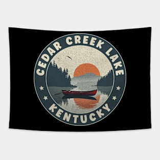 Cedar Creek Lake Kentucky Sunset Tapestry