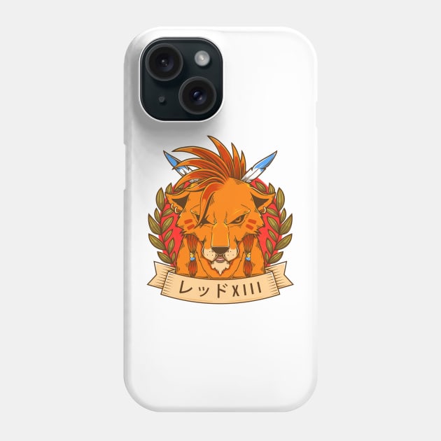 Red XIII Tattoo Phone Case by Alundrart