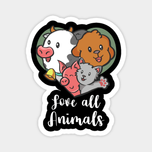 Love All Animals Magnet