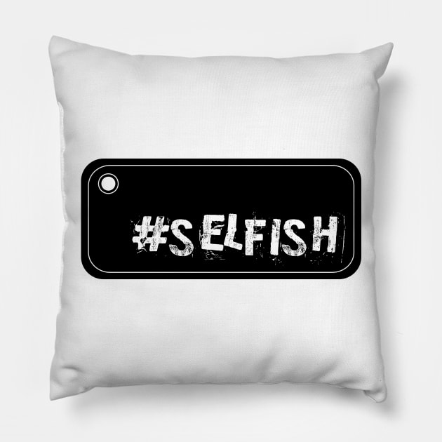 Selfish Selfie Pillow by orriart