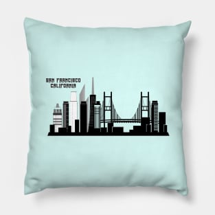 San francisco California skyline Pillow