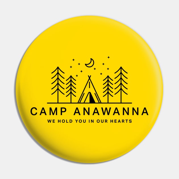 Camp Anawanna (Black) - Salute Your Shorts Pin by The90sMall