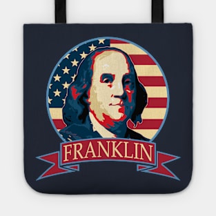 Benjamin Frankin American Banner Tote