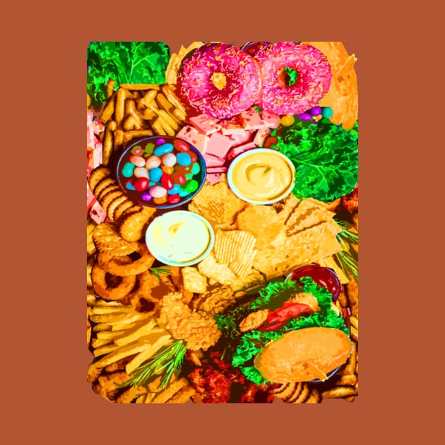 Fast food pattern by Foodinasty