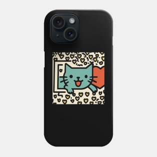 Funny Keith Haring, Cat lover Phone Case