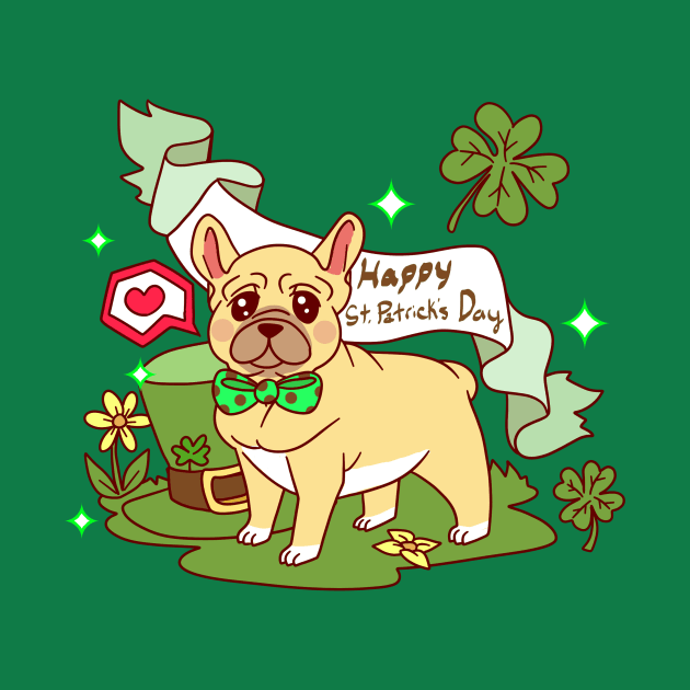 St. Patrick's Day French Bulldog by saradaboru