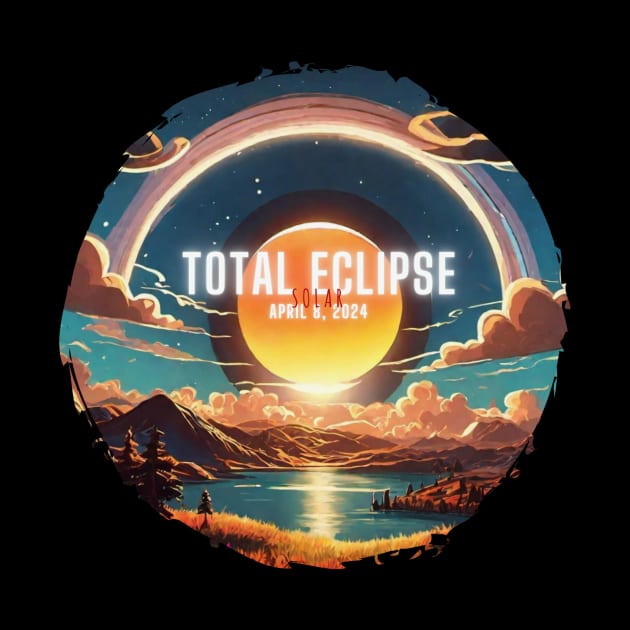 Total Solar Eclipse April 8, 2024 During the Day by Little Duck Designs