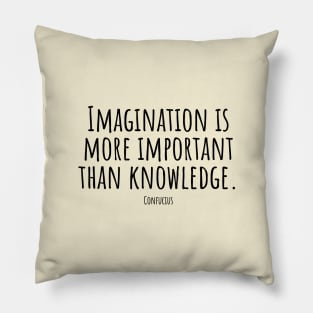 Imagination-is-more-important-than-knowledge.(Confucius) Pillow