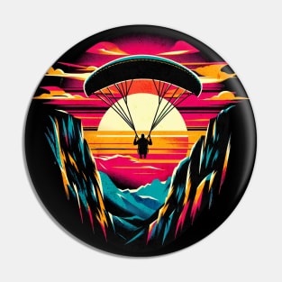 Paragliding Wings of Freedom Design Pin