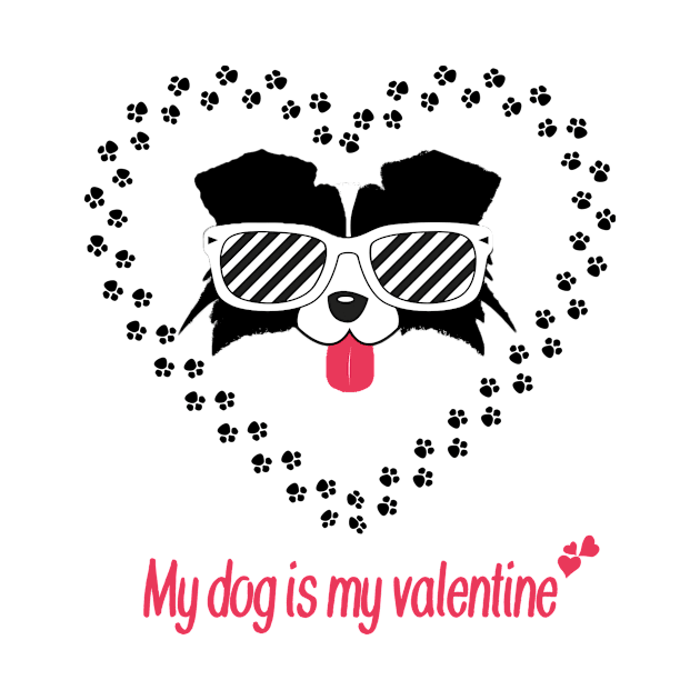 my dog is my valentine by Pop on Elegance