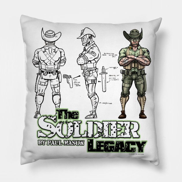 The Soldier Legacy - Turnaround Pillow by Mason Comics
