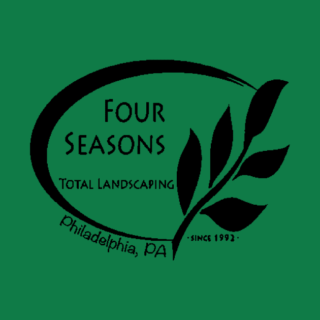 Four Seasons Total Landscaping Black Logo by GrellenDraws