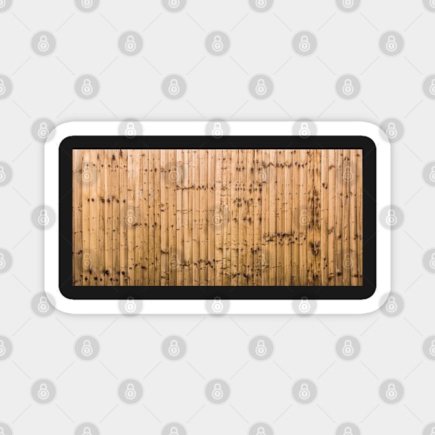 Texture of the wooden fence Magnet by flashcompact