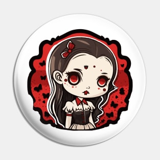 Goth Girl Pin