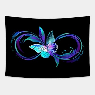 Infinity with magic butterfly Tapestry