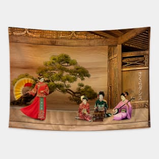 Sakura Dance Tapestry