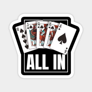 Poker Royal Flush All in Magnet