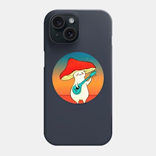 mushroom playing with musical instrument Phone Case