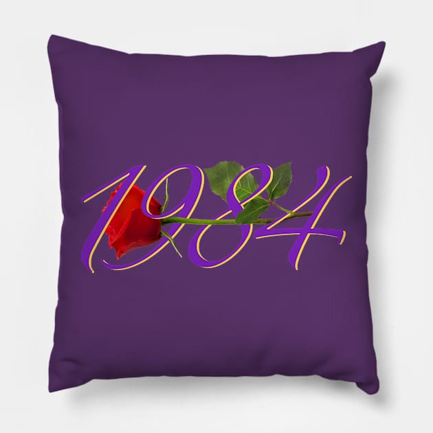 1984 - lets reminisce about the 80’s Pillow by JossSperdutoArt