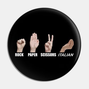 ROCK PAPER SCISSORS ITALIAN 2 Pin