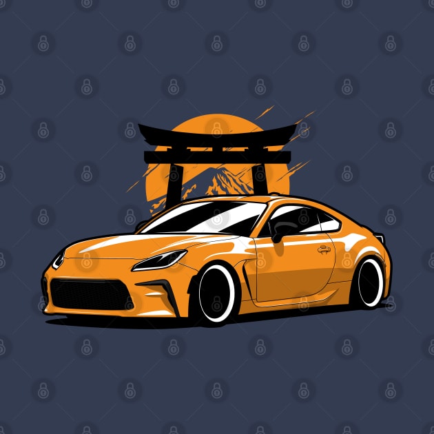 Yellow GR86 JDM Mountain by KaroCars