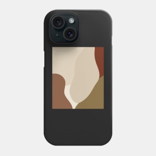 Minimal Modern  Abstract Shapes Warm Tones  Design Phone Case