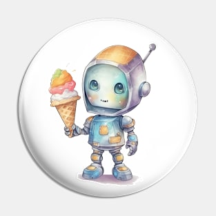 Robot + 1ce cream 1.0 Pin