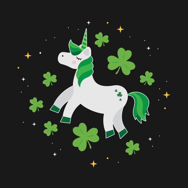 St. Patrick's Day Unicorn Lepricorn by WAADESIGN