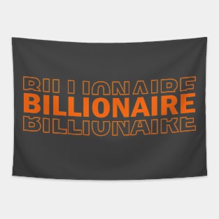 Billionaire text design Tapestry