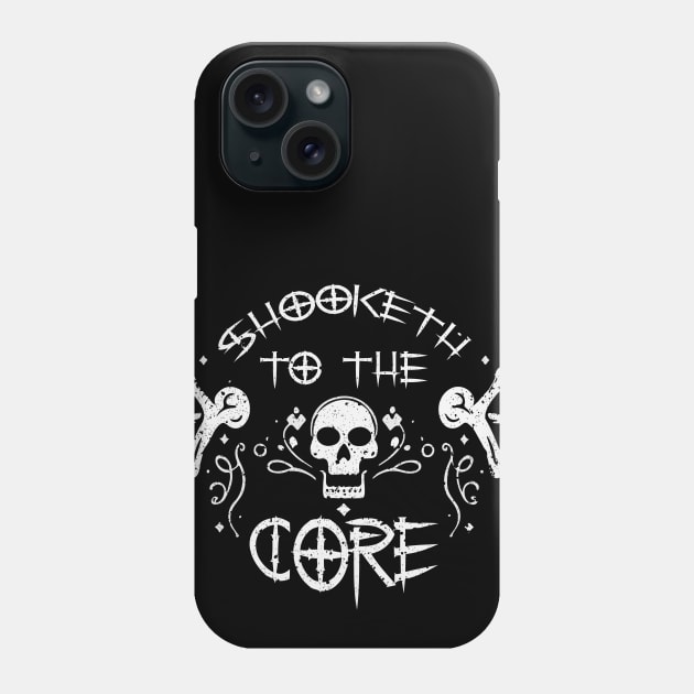 Surprised Skeleton: Shooketh to the Core Phone Case by ArtMichalS