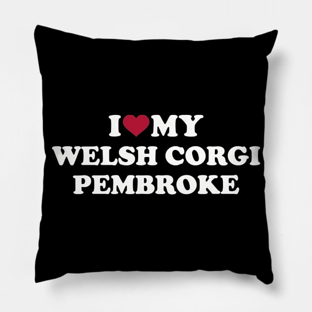 I love my Welsh Corgi Pembroke Pillow by Designzz