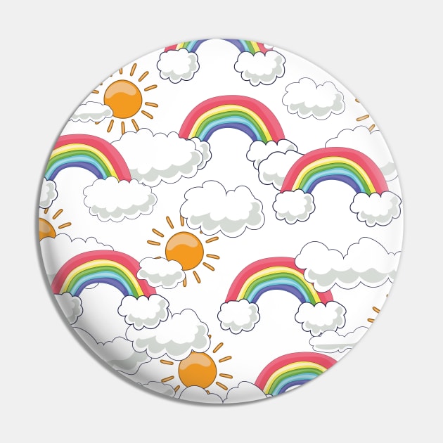 Rainbow Weather Pin by nickemporium1