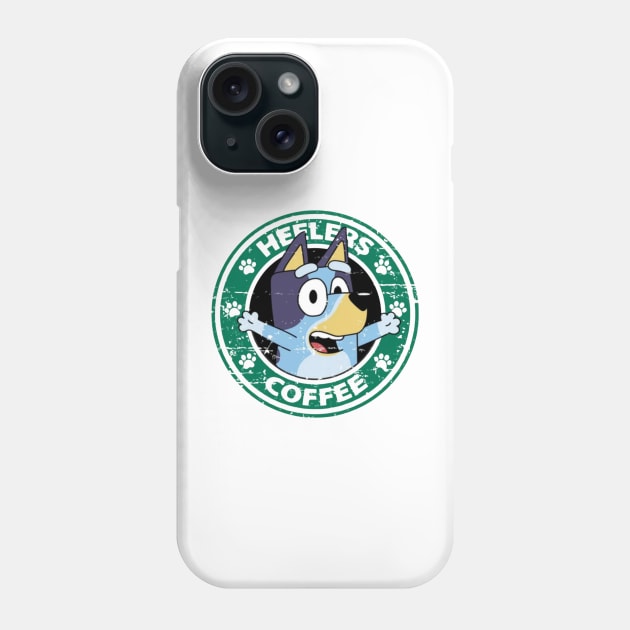 bluey coffee Phone Case by GapiKenterKali