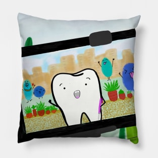 Bacteria Photobomb Pillow