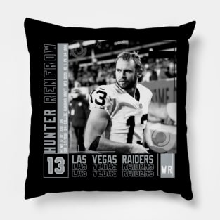 Hunter Renfrow Paper Poster Pillow