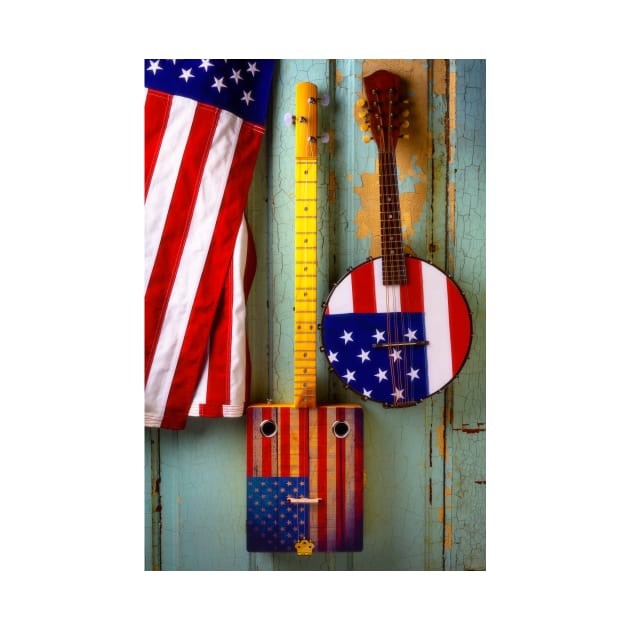 Cigar Box Guitar With American Banjo by photogarry