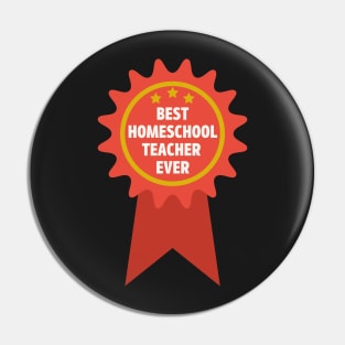 Vintage Best Homeschool Teacher Badge Pin