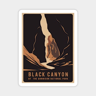 Black Canyon of the Gunnison National Park Vintage Magnet
