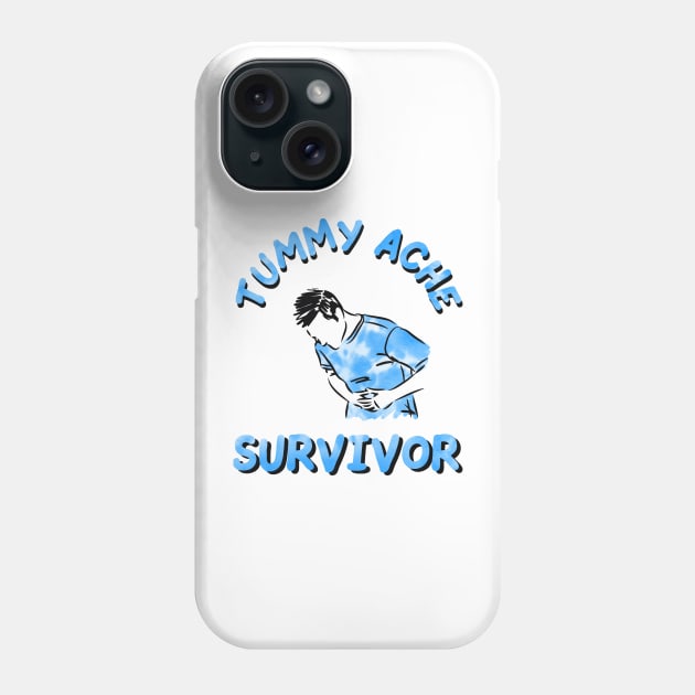 vintage tummy ache survivor tie dye Phone Case by Olympussure