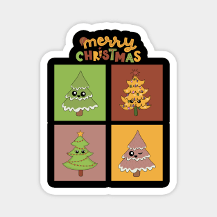 Kawaii Christmas Tree Merry Christmas Magnet