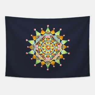 Patchwork Filigree Mandala Tapestry