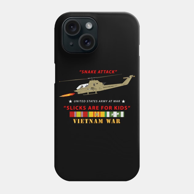 AH-1 Cobra - Snake Attack - Slicks are for Kids w VN SVC Phone Case by twix123844