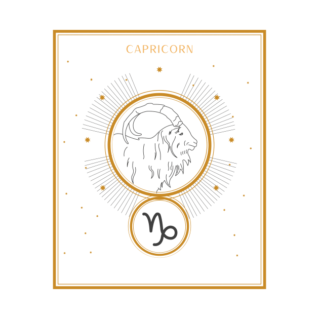 Capricorn | Astrology Zodiac Sign Design by The Witch's Life