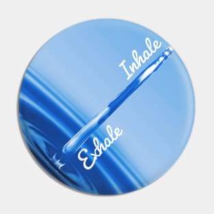 Inhale Exhale Design Pin