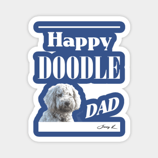 Happy Doodle Dad Magnet
