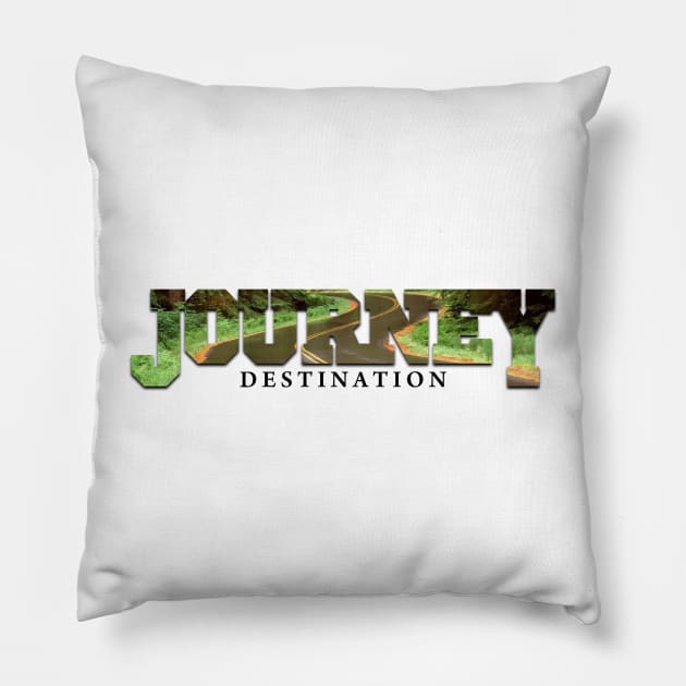 Focus on the Journey Pillow by TakeItUponYourself