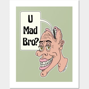 U Mad Bro? Problem Troll Rage Face Comic Meme - Rageface - Posters and Art  Prints